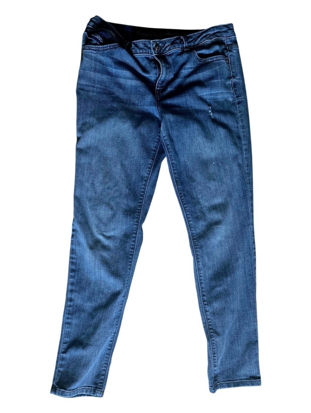 Like New Simply Vera Vera Wang Medium Blue Women's Skinny Jeans Size 10